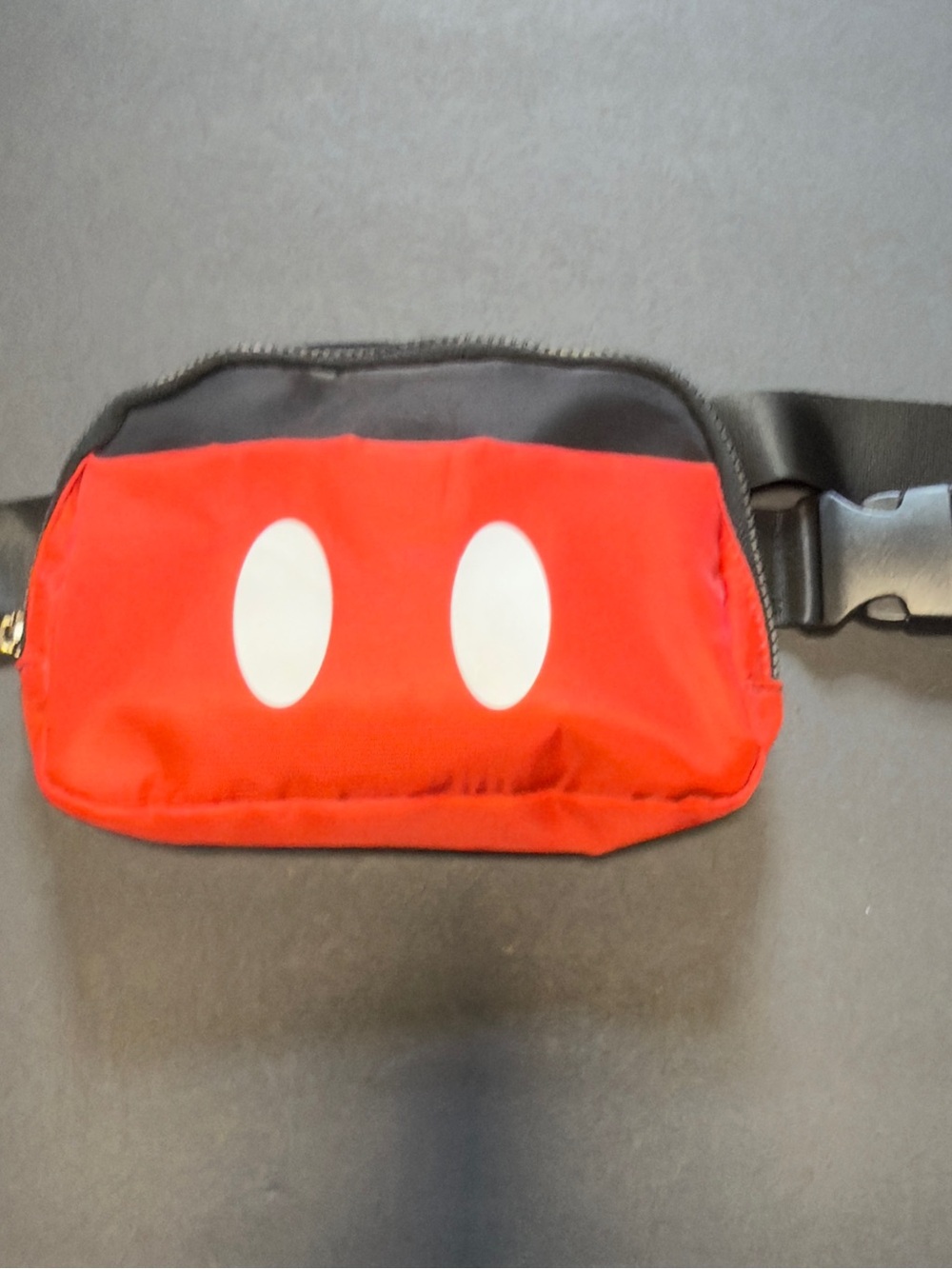Disney Mickey Mouse Classic Red Shorts Convertible Sling Bag Fanny Pack Bioworld